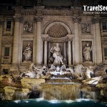 The Trevi Fountain at night - Rome, Italy