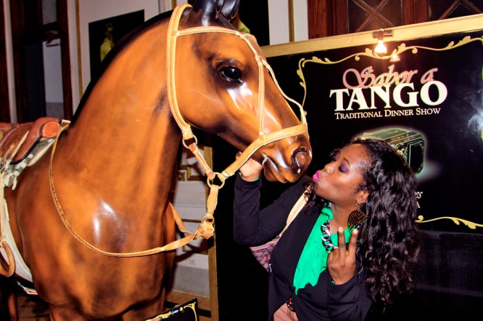 Showing the stallion some love at Sabor a Tango before the show