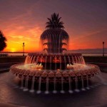 Charleston Pineapple Fountain. Image credit not found. TravelSeeLove.com does not claim any rights whatsoever to this image.