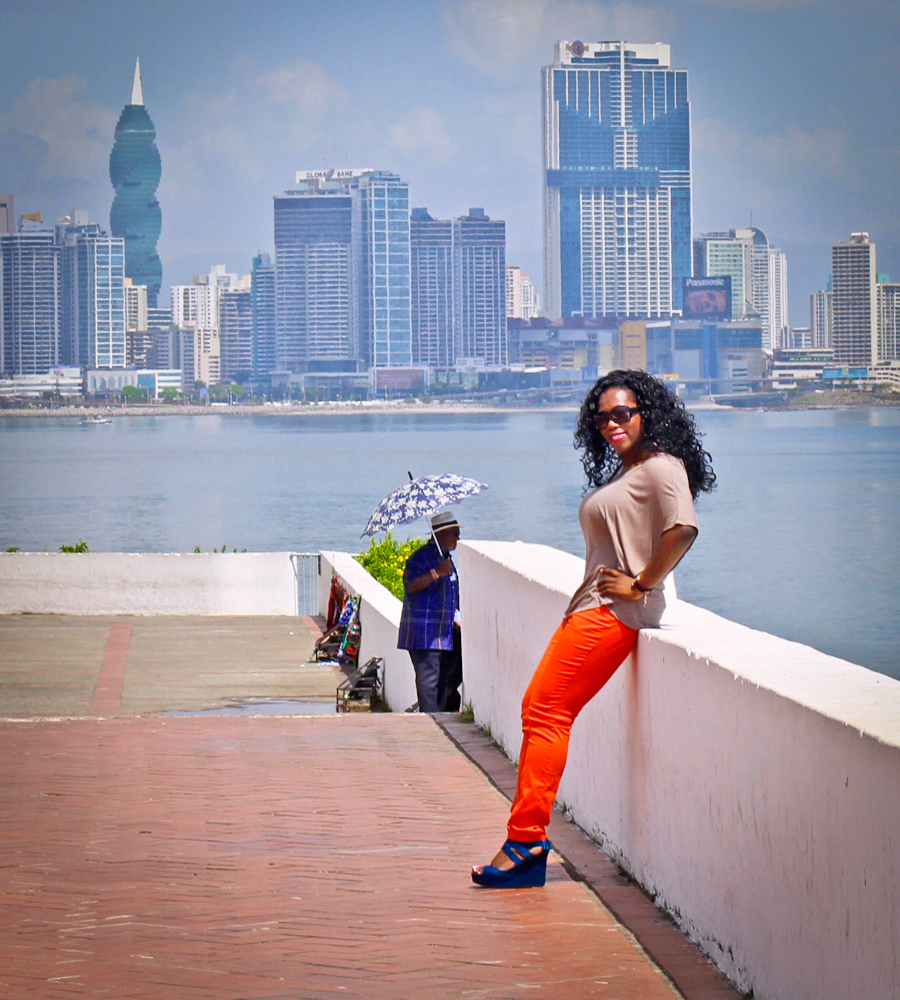 My private tour guide took this picture of me at Casco Viejo on a solo excursion to Panama City, Panama