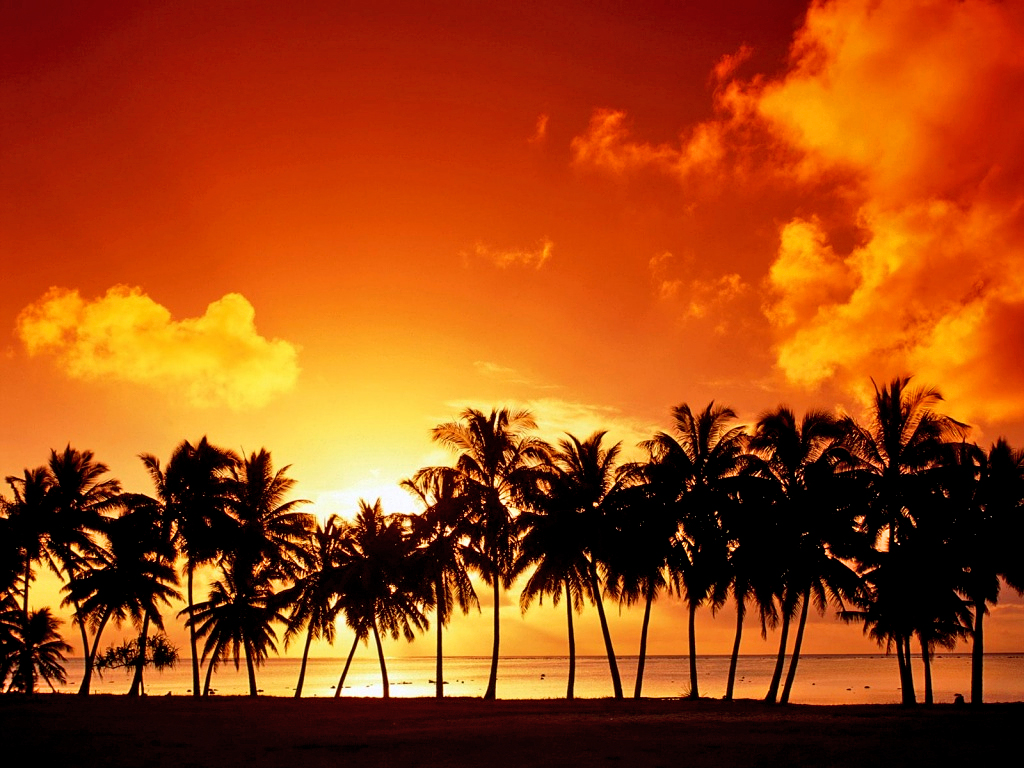 Aitutaki island at sunset. Cook Islands beach. Image credit not found. Image quality has been enhanced by TravelSeeLove. TravelSeeLove does not claim any rights to this image whatsoever.
