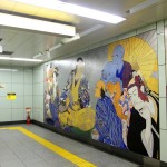 The subway stations are impeccably clean and with art everywhere